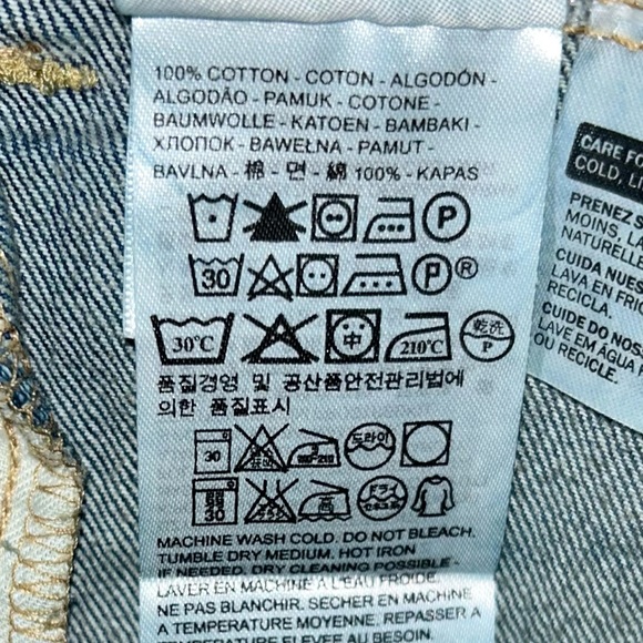 [Levi’s] Classic Denim Jean Sleeveless Vest - Small - Picture 4 of 8